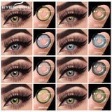 EYESHARE 1 Pair Natural Contact Lenses Colored Contact Lenses for Eyes Yearly Blue Eye Lenses Gray Lens Cosmetics Contact Lenses