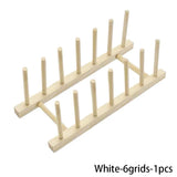 Multifunction Wooden Stand Rack Kitchen Dish Lid Drain Holder Organizer  Kitchen Sundries Rack Cups Shelf Table Book Display