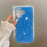 Fashion Meteor Shower Shining Glitter Shockproof Bumper Case For iPhone 16 15 14 13 12 Pro Max Phone Back Cover