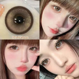 2pcs Natural Blue Lens Colored Prescription Contact Lenses for Eyes Beauty Pupils Myopia Eye Color Lenses Violet Lenses