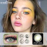EYESHARE 2pcs Color Contact Lenses for Eyes Natural Green Colored Contact Lenses for Eyes Yearly Beautiful Pupil Colored Lenses