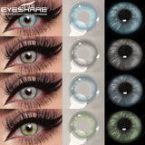 EYESHARE Colored Contact Lenses For Eyes 1 Pair Natural Contact Lenses Yearly Blue Eye Lenses Multicolored Lenses Beauty Pupils