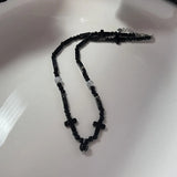 Stainless Steel Retro Necklace Heart Shape Pendant Collarbone Lolita Jewelry Accessories Punk Choker Clavicle Chain Jewelry Gift
