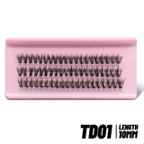 Fluffy Lash Clusters Kit Thick 60-100D Volume Eyelash Clusters Wispy Individual Lashes Cluster Eyelash Extensions DIY