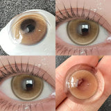 New 1Pair Fashion Big Lenses Myopia Colored Contact Lenses for Eyes Beauty Blue Eyes Lenses Green Pupils Brown Grey Lens