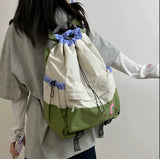 New Spring and Autumn Collection Lightweight Backpack with Drawstring Drawstring Bag Outdoor Sports Mountaineering Large Capacit