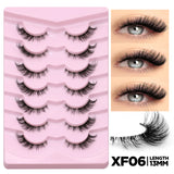 Cat Eye Lashes Half Lashes Soft Natural Faux Mink Eyelashes Fake Lashes Natural Look Wispy Winged End Eye Elongated