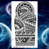 Large Lion Temporary Tattoos For Women Men Tiger Wolf Vampire Forest Flower Crown Compass Fake Tattoo Sticker Arm Body Tatoos