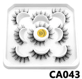 Lashes DD Curl 10-23mm Russian Lashes 3D Mink Eyelashes Reusable Fluffy Russian Strip Lashes eyelashes extensions