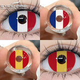 EYESHARE 1Pair Halloween Lenses Colored Contact Lenses for Eyes Anime Lenses Cosplay Eye Lenses Anime Accessories Lens Yearly