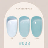 Vendeeni 24 Colors Jelly Transparent Gel Nail Polish Nude Pink Skin Color UV Soak Off Gel Varnish Jade Nail Art Gel Lacquer 15ml