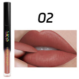 Lip Glaze Matte Nude Color Long Lasting Waterproof Liquid Lipstick Lip Stain Lip Tint Moisturizing Lip Gloss With High Pigment