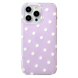 Ins Korean Cute Polka Dot Phone Case for IPhone 16 15 14 13 Pro Max 16Pro Stylish Aesthetic Shockproof Lovely Soft Back Cover