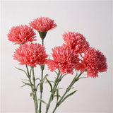 10Pc Moisturizing Latex Carnation Artificial Real Touch Silk Flower Mother's Day Bouquet Gift Wedding Home Party Decor Carnation