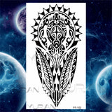 Large Lion Temporary Tattoos For Women Men Tiger Wolf Vampire Forest Flower Crown Compass Fake Tattoo Sticker Arm Body Tatoos