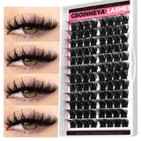 Cluster Lashes Mixed Tray Faux Mink Lash Individual Eyelash Extension DIY Lashes Clusters Extensions at Home