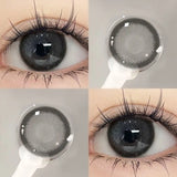 2Pcs Color Colored Contact Soft Circular Lenses Beauty Pupil Large Diameter 14.5mm Black Lens Makeup Free Shipping