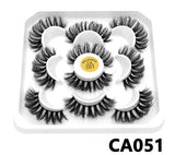 Lashes DD Curl 10-23mm Russian Lashes 3D Mink Eyelashes Reusable Fluffy Russian Strip Lashes eyelashes extensions