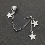 Personalized Fashion Chain Star Earrings Pendant C Ear Cuff Non Piercing Ear Ear Clip Men Women Party Punk Earrings Jewelry Gift