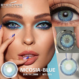 EYESHARE 1pair Natural Color Contact Lenses for Eyes Fashion Blue Lenses Gray Pupils Brown Lenses Yearly Cosmetic Green Contacts