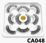 Lashes DD Curl 10-23mm Russian Lashes 3D Mink Eyelashes Reusable Fluffy Russian Strip Lashes eyelashes extensions