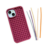 Funny Sensory Activity Board Silicone Decompression Phone Case For iPhone 16 15 14 13 12 11 Pro Max Soft Back Cover