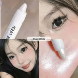 Flash Pearl Eyeshadow Pencil Waterproof Fine Flash Eye Highlighter Lasting Silkworm Eyeliner White Silver Brightening Pen Makeup