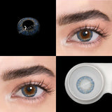 1 Pair Colored Contact Lenses for Eyes Russian Girl Blue Lenses Green Eye Lenses Natural Lenses Gray Fashion Lenses