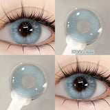 1 Pair(2pcs) Brown Beauty Colored Contact Lenses for Eyes Purple Halloween Lens Big Eye Lens Natural Look Gray Blue Lens