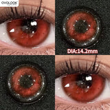 1 Pair/2pcs Vampire Lenses Sick Mary Red Cosplay Contact Lenses for Eyes Anime Colored Eye Lenses for Myopia Yearly Use