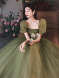 Pisoshare - Elegant Sage Green Evening Dresses Robe Luxurious Turkish Formal Prom Gowns Special Occasions Party Dress Plus Size