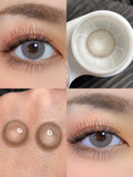 Beautiful Contact Lenses for Eyes Beauty Natural Brown Eye Lenses Myopia Prescription Lenses Yearly Use 14.2mm 1 Pair