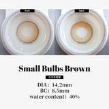 Beautiful Contact Lenses for Eyes Beauty Natural Brown Eye Lenses Myopia Prescription Lenses Yearly Use 14.2mm 1 Pair