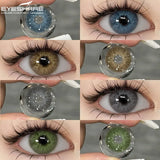 EYESHARE 1 Pair New Natural Colored Contact Lenses for Eyes Blue Lenses Green Eye Lenses Brown Lenses Yearl Gray Contact Lenses