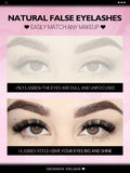 False Eyelashes Cat Eye Fluffy Faux Mink Lashes Wispy Lashes Dramatic Long Thick Volume Mink False Eyelashes Makeup