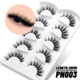 Fluffy Eyelashes 3D Mink False Lashes Fluffy Soft Cross Manga Lashes Wispy Volume Mink Lashes Dramatic Makeup