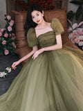 Pisoshare - Elegant Sage Green Evening Dresses Robe Luxurious Turkish Formal Prom Gowns Special Occasions Party Dress Plus Size