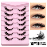 Cat Eye Lashes Half Lashes Soft Natural Faux Mink Eyelashes Fake Lashes Natural Look Wispy Winged End Eye Elongated