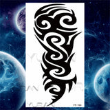 Large Lion Temporary Tattoos For Women Men Tiger Wolf Vampire Forest Flower Crown Compass Fake Tattoo Sticker Arm Body Tatoos