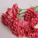 10Pc Moisturizing Latex Carnation Artificial Real Touch Silk Flower Mother's Day Bouquet Gift Wedding Home Party Decor Carnation