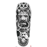 Full-arm Tattoo Stickers With The Crown Of The Virgin Of Jesus And Lion Waterproof Tattoo Stickers