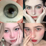 New 1Pair Fashion Big Lenses Myopia Colored Contact Lenses for Eyes Beauty Blue Eyes Lenses Green Pupils Brown Grey Lens