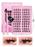 Cluster Lashes Kit Manga Lashes Natural Eyelash extension Cluster Natural Volume Individual Lashes Mixed Tray Lashes