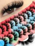 Lashes 3D Mink Lashes Fluffy Reusable Lashes Mink False Eyelashes Soft Wispy Natural Cross Eyelash Extension Makeup