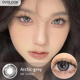 2pcs Cyberpunk Blue Contact Lenses for Eyes Fashion Color Pupils Beauty Eye Color lenses Natural Gray Lens Myopia Lenses