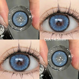 2Pcs New Pattern Color Colored Contact Soft Circular Lenses Beauty Pupil Blue Series Eyes Makeup Blue High Quality