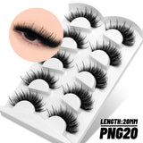 Fluffy Eyelashes 3D Mink False Lashes Fluffy Soft Cross Manga Lashes Wispy Volume Mink Lashes Dramatic Makeup