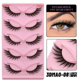 Cat Eye Lashes Natural long Clear Band Lashes Winged End Eye Elongated Eyelashes Faux Mink Eyelashes Makeup