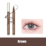 Ultra-fine Liquid Eyeliner Waterproof Glitter Matte Black Brown Shiny Eyeliner Lying Silkworm Pen Eye Beauty Party Makeup Tools