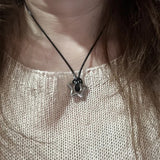 New Korean Fashion Hollow Titanium Steel Star Pentagram Pendant Necklace for Women Men Black Rope Chain Choker Y2k Party Jewelry
